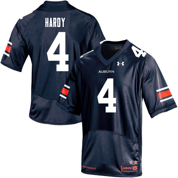 Men's Auburn Tigers #4 Jay Hardy Navy 2020 College Stitched Football Jersey